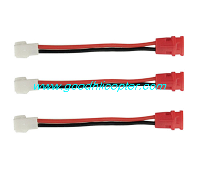 SYMA-X5HC-X5HW Quad Copter parts white to red plug exchange wire (3pcs) - Click Image to Close